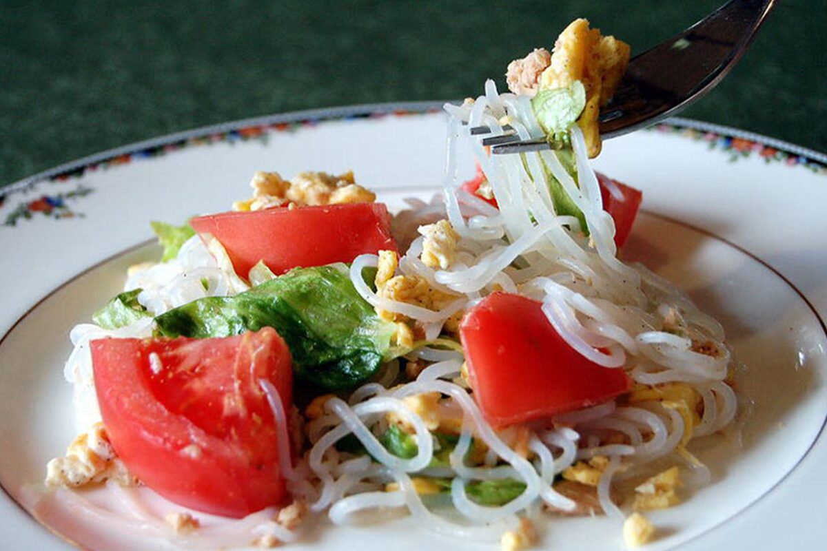 Shirataki Pasta Salad