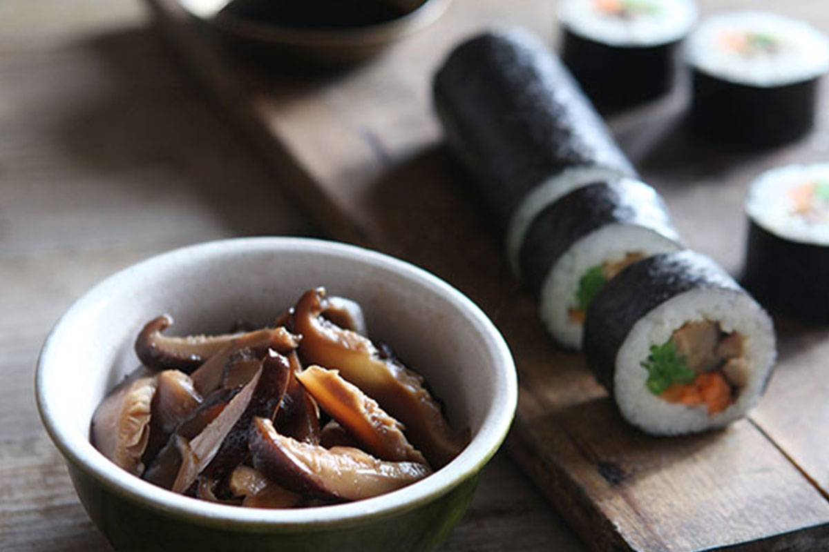 Simmered Shiitake with Soy Sauce and Mirin