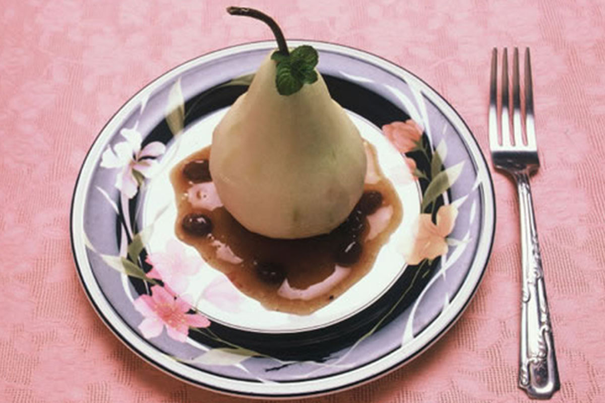 Cider-Poached Pears